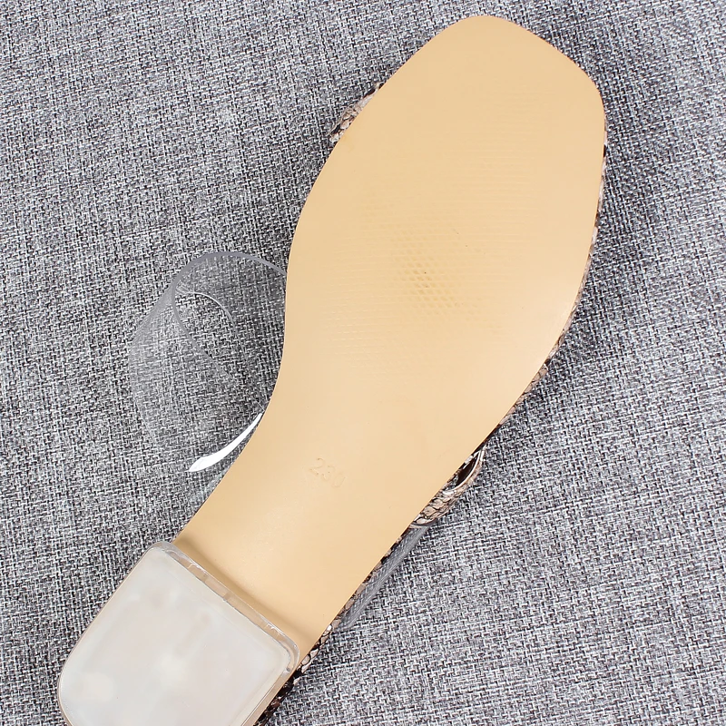 

Plastic Sandal Fashion Womens Shoes 2021 Large Size Flip Flops Platform Summer Heels All-Match Transparent Luxury Big Corrective