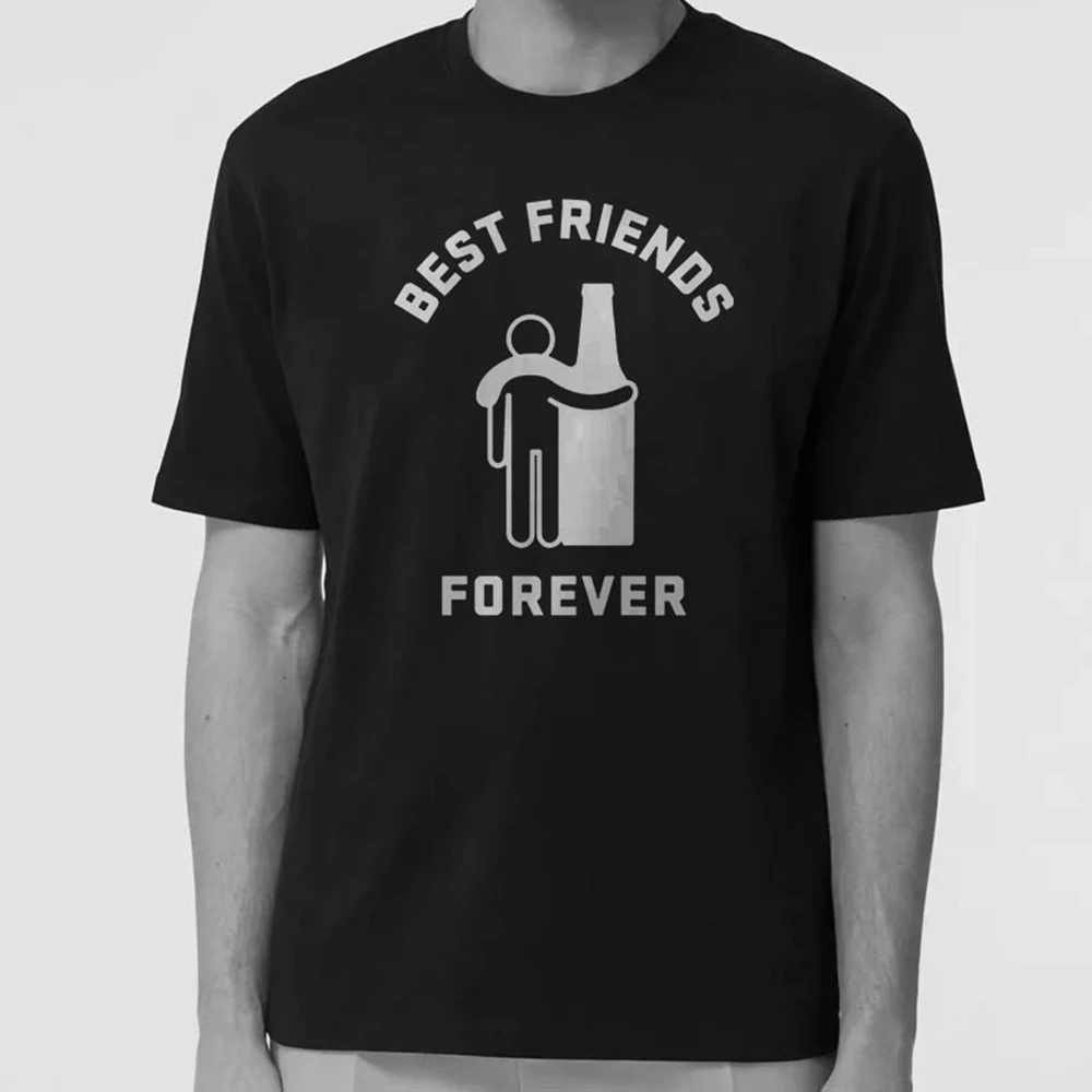 

Свободная футболка COOLMIND из 100% хлопка унисекс с изображением любителей пива, крутая Хлопковая мужская футболка с изображением лучших друзей...