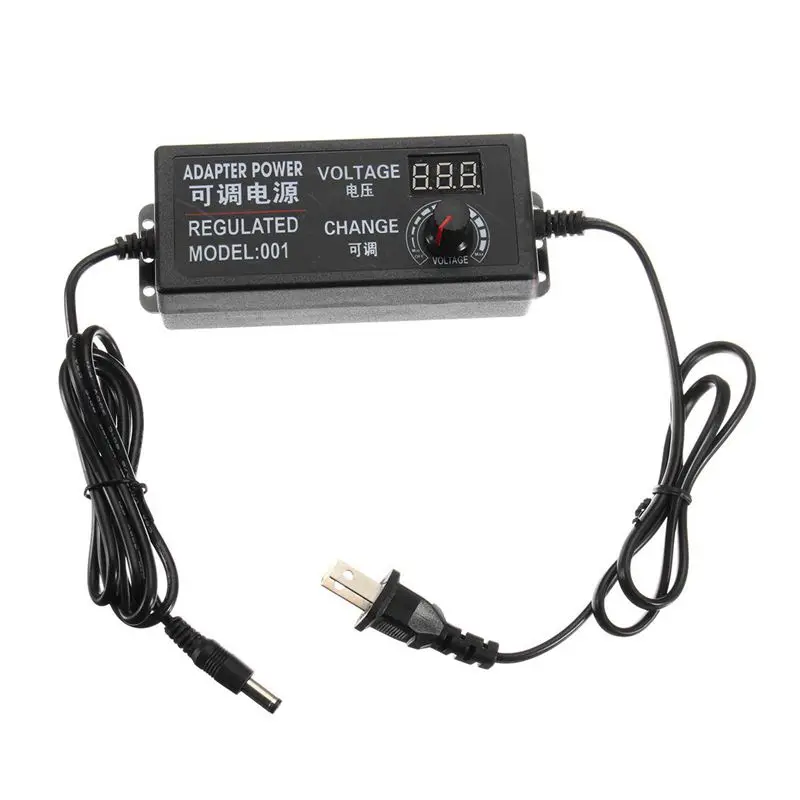9-24V 3A 72W Speed Control Volt AC/DC Adjustable Power Adapter Supply Display Sn US Plug Chargers Accessories | Обустройство дома