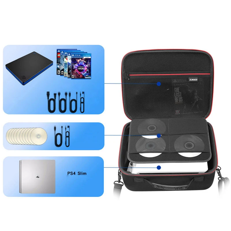 Новейшая PS4 Slim EVA жесткая Взрывозащищенная сумка чехол для переноски защитная с