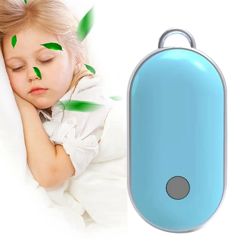 

2Pcs Wearable Air Purifier Personal Necklace Air Freshener Portable Ionizer USB Rechargeable Air Cleaner Purple & Blue