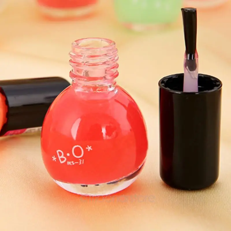 Флуоресцентный лак для ногтей ярких цветов 6 мл нетоксичный Светящийся неоновый