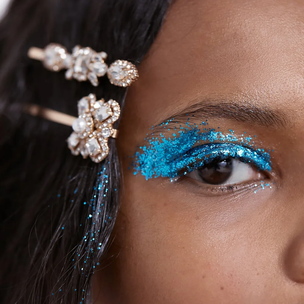 Супер-вспышка заколка для волос со стразами девочек шпильки с драгоценными