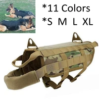 tactical military dog vest durable nylon training dog harness hunting k9 dog molle vest army combat dog vest s m l xl