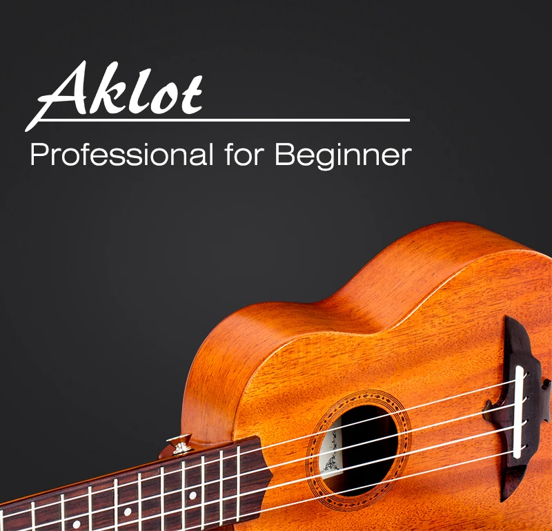 Aklot электрическая укулеле твердое красное дерево w/онлайн видео Ukelele сопрано концертная Tenor Uke 4 струнная гитара с ремешком струнный тюнер