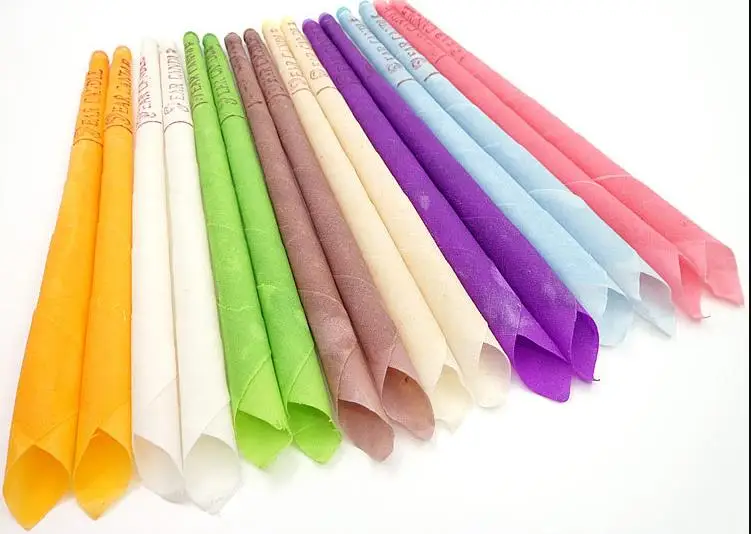 Ушные Свечи для ароматерапии (Тихий бергамот светильник желтый/Гудок с