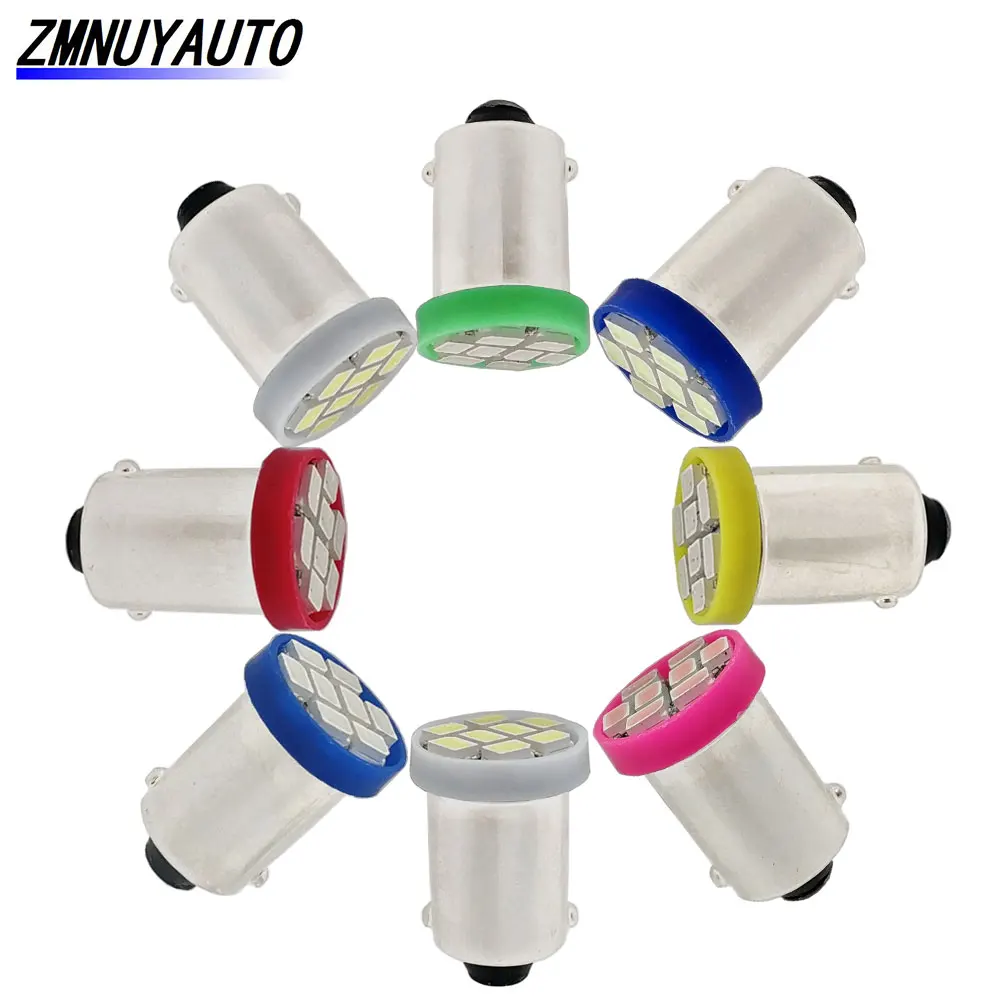Светодиодные лампы T4W BA9S 8SMD 1206 H6W автомобильные Внутренние светодиодные с