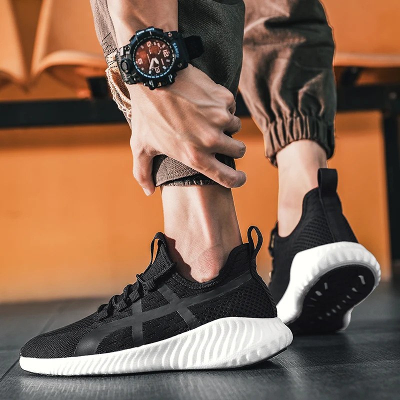 

mensspring s zapatos para Men's Casual man casuales comfortable solid summer men top Male Fashion hot Light slip sport sale