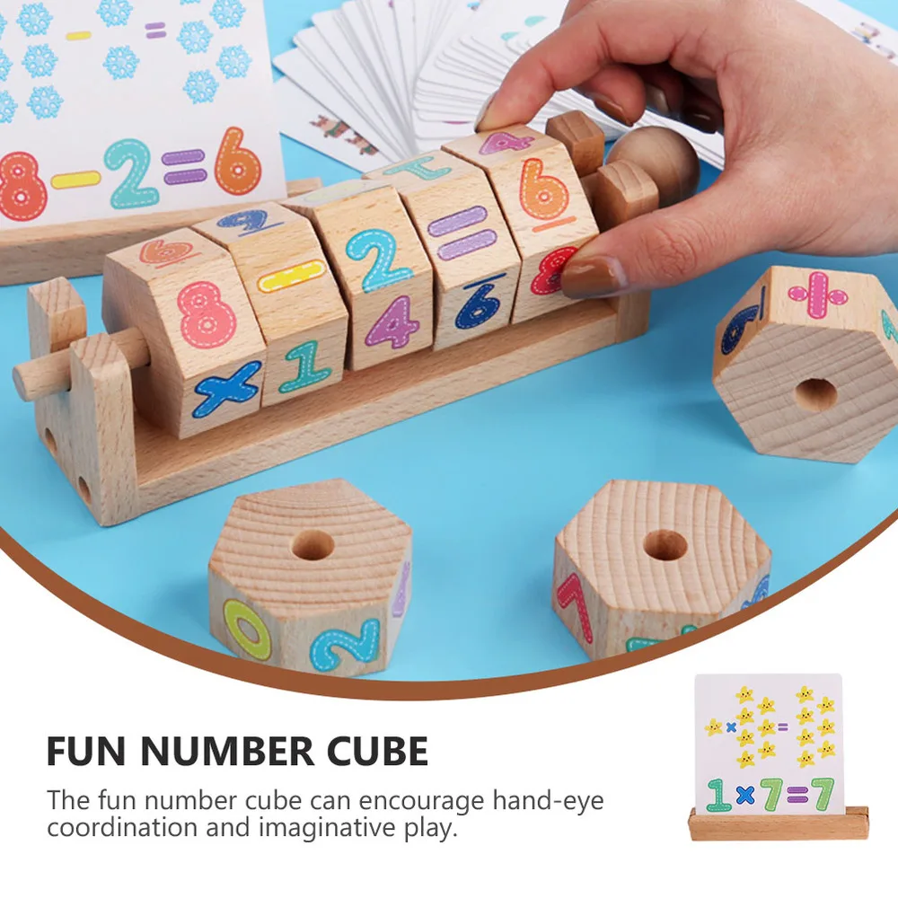 

1 Set Adorable Number Add Subtract Early Educational Wooden for Kids