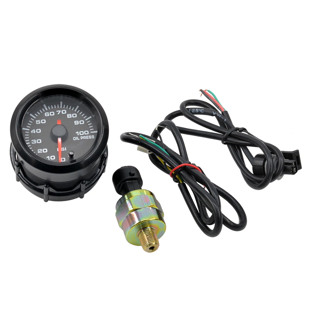 Dragon 2 &quot52 мм Высокоскоростной шаговый двигатель 7 цветов подсветка авто автомобильный манометр давления