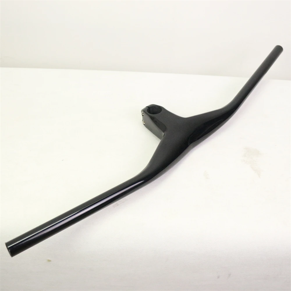 Carbon mtb integrated handlebar UD Matte Glossy carbon XC mountain bike frame with stem all one piece -17 degree bar | Спорт и