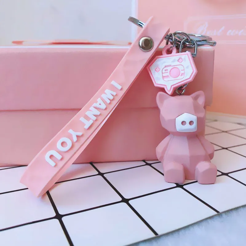 

Fashion Cartoon Panda Fox Koala Keychain Dinosaur Rabbit And Other 10 Kinds Of Animal Keychain Exquisite Schoolbag Car Pendant