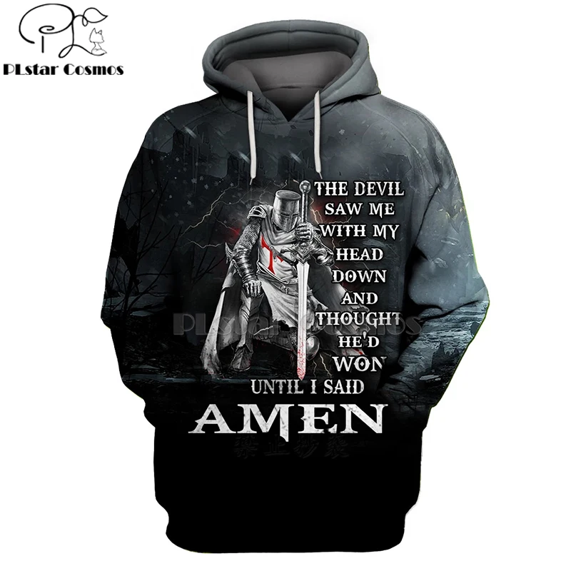 PLstar Cosmos Рыцари Тамплиер арт спортивный костюм 3D полный печатный