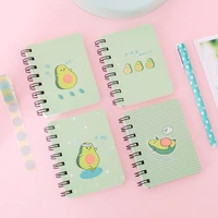 4pcs avocado spiral coil notebook blank paper journal diary planner notepad gift