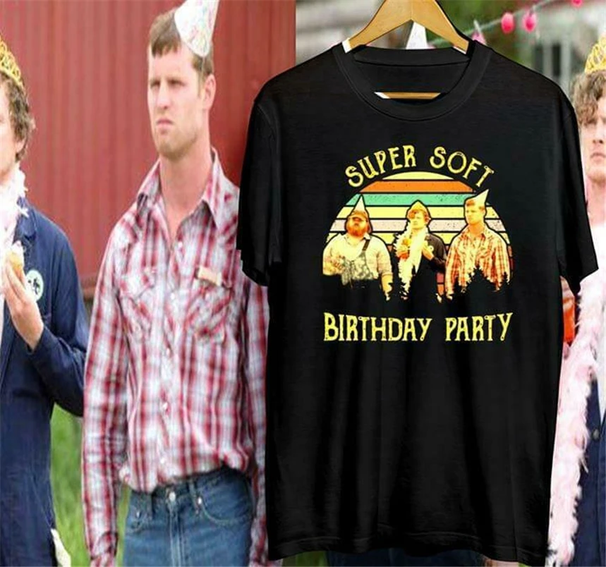 Letterkenny/очень мягкая винтажная Мужская черная футболка на день рождения хлопковая