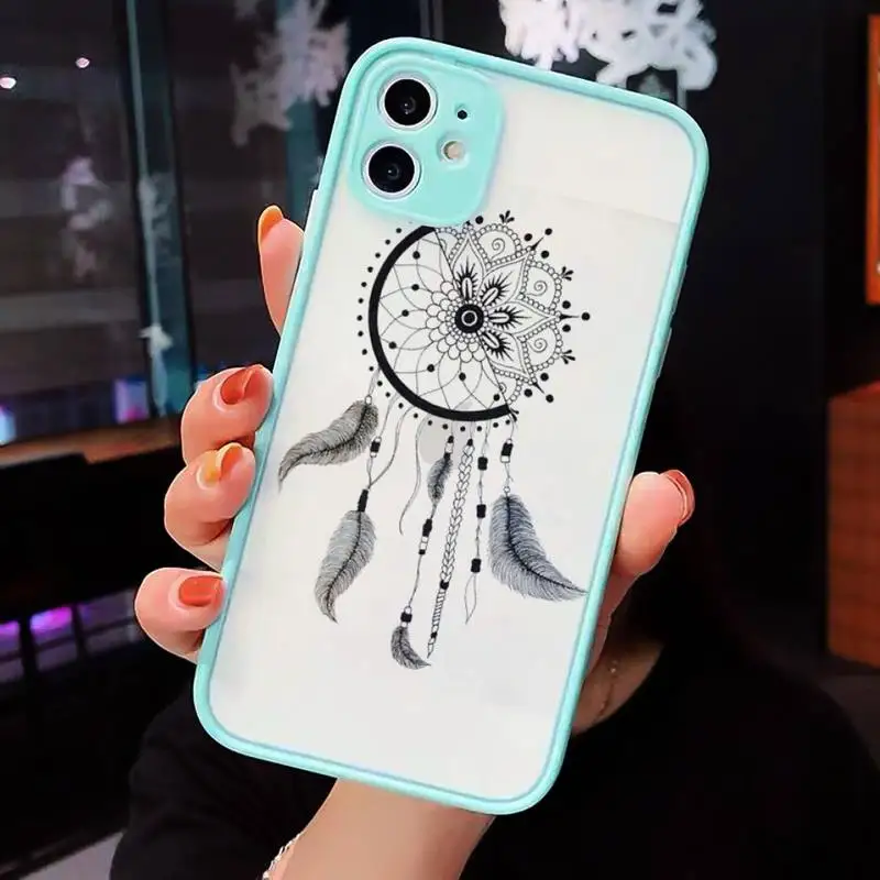 

Mandala Clip art high quality Phone Cases matte transparent For iphone 7 8 11 12 plus mini x xs xr pro max cover