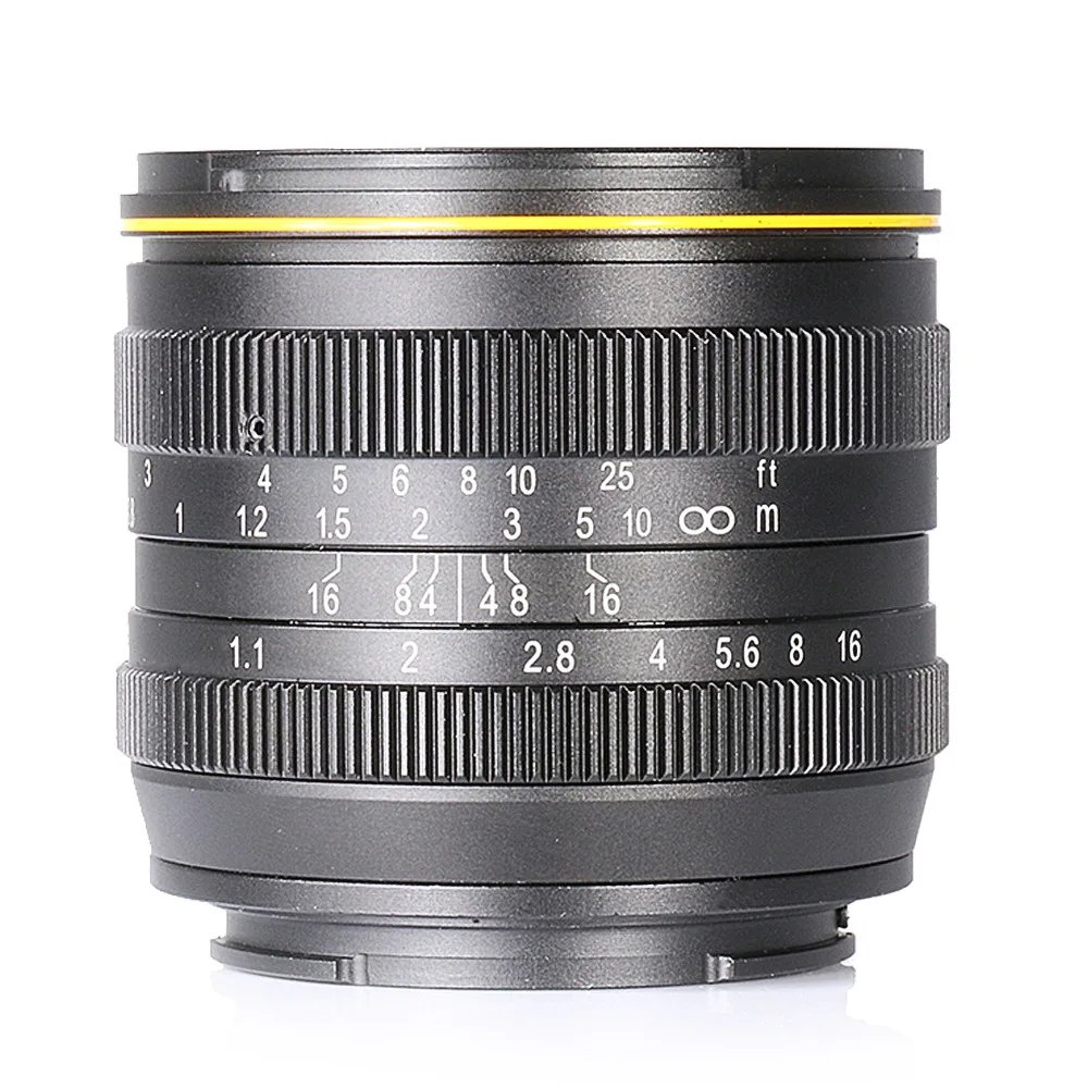 Новый стиль Kamlan 50mm F1.1 APS C супер Большая диафрагма ручной фокус объектив для Fujifilm FX