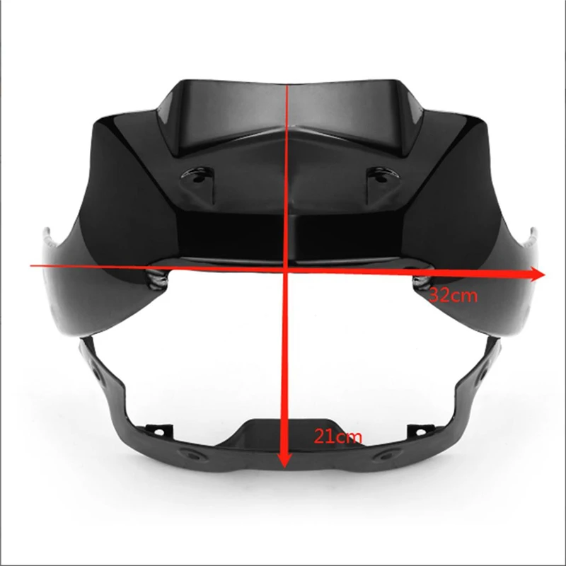 

Headlight Fairing Windshield Screen For Yamaha YBR 125 2014-2017 Protective Screen Cover w/ Accessories Transparent Brown Motor