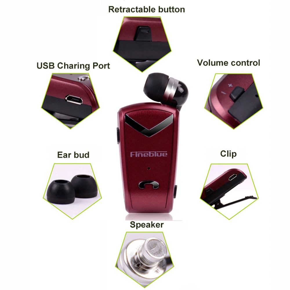 FINEBLUE F V2 Беспроводной наушники Bluetooth Handsfree гарнитура звонки напомнить numble носить