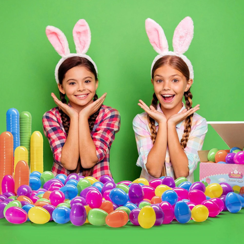 

12pcs Easter Egg Plastic Eggs Funny Easter Egg Toy Easter Gift Decor for Kids Friends Wedding Birthday Party Decor