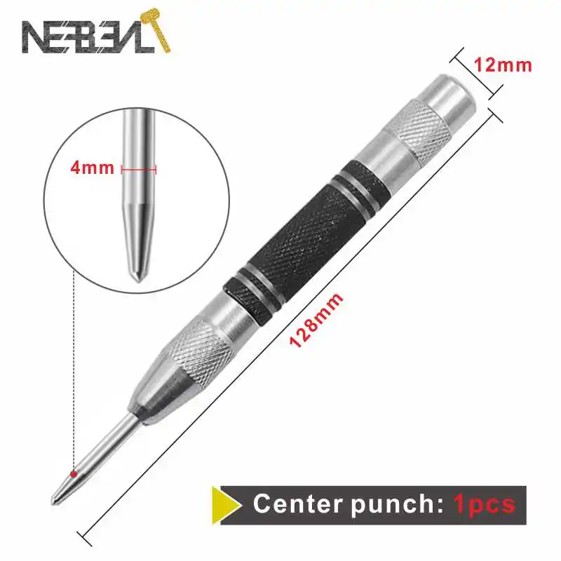 Автоматический кернер, пружинный Кернер для начинающих отверстий, станки и плотники, пресс для дерева, инструмент для маркировки вмятин, сверло