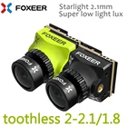 Камера Foxeer MiniMicroNano беззубическая 2 CMOS 12 1200TVL PALNTSC 4:3 16:9 FPV OSD, естественное изображение для радиоуправляемого FPV гоночного дрона