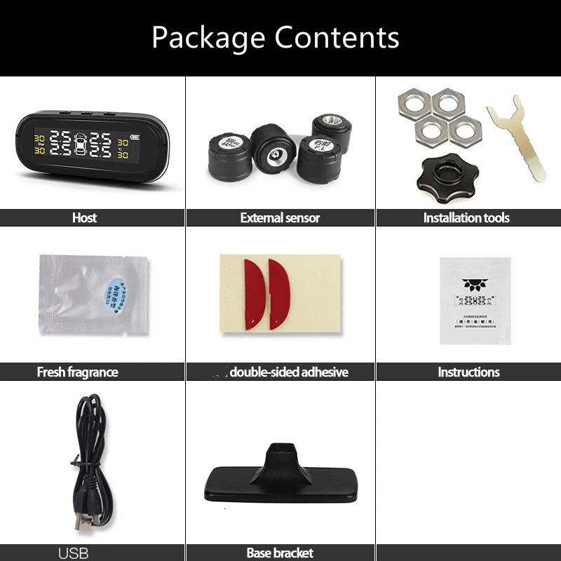 Система контроля давления в шинах Температура Предупреждение инструмент