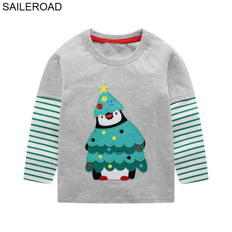 7148 SAILEROAD/осенние Топы для мальчиков с изображением От 2 до 8 лет, машины, пожарной машины, Осенние футболки с длинными рукавами для мальчиков детская футболка для малышей с изображением Тао хлопковая одежда для малышей - Цвет: 7148
