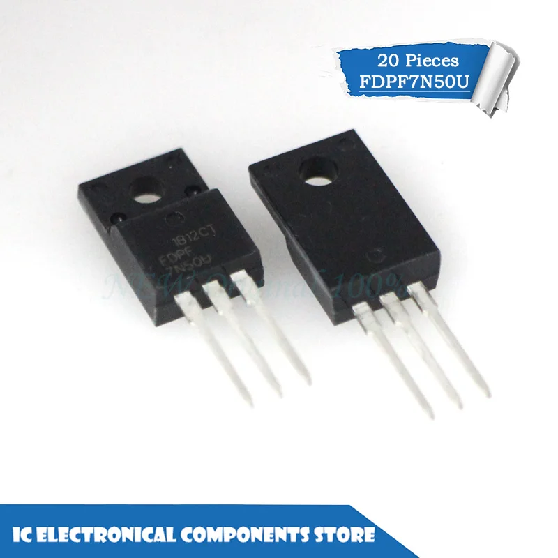 Новый оригинальный FDPF7N50U FDPF7N50 FDPF 7N50 TO220F 7N50U 500V 7A 20 шт./лот | Электроника