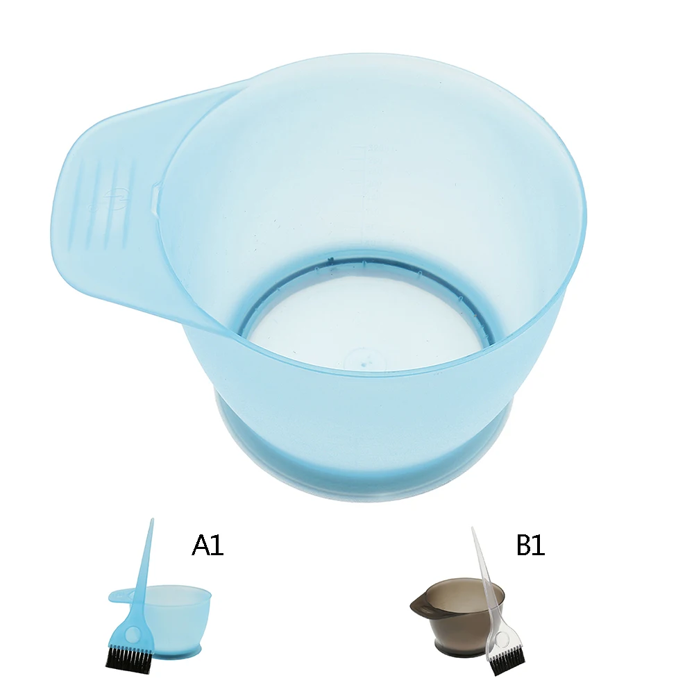 

Hair Dye Coloring Brush And Bowl DIY Tapered Dyeing Brush Comb Tint Bowl