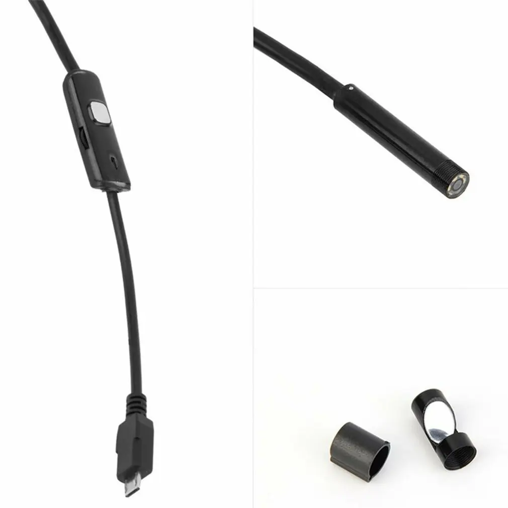 Эндоскоп гибкий водонепроницаемый IP67 7 мм регулируемый с 6 светодиодами |