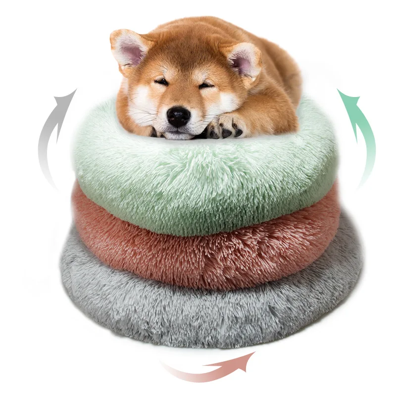 

Новинка 2022, кровать для собак диаметром 60 см, зимние коврики для кошек, Нескользящие мягкие теплые собачьи будки, Прямая поставка, товары для...