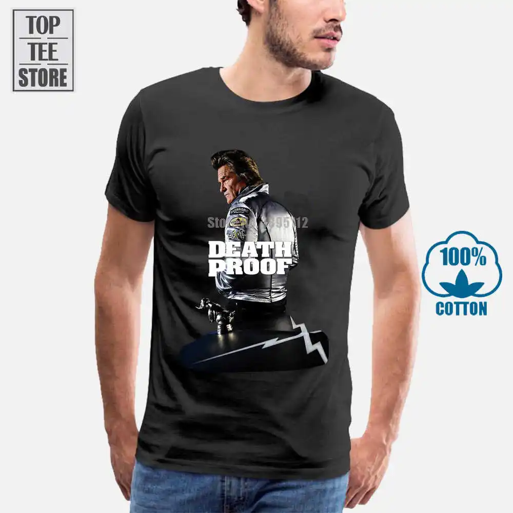 Черная футболка с изображением клеентина Тарантино из фильма Death Proof Ver 7 все