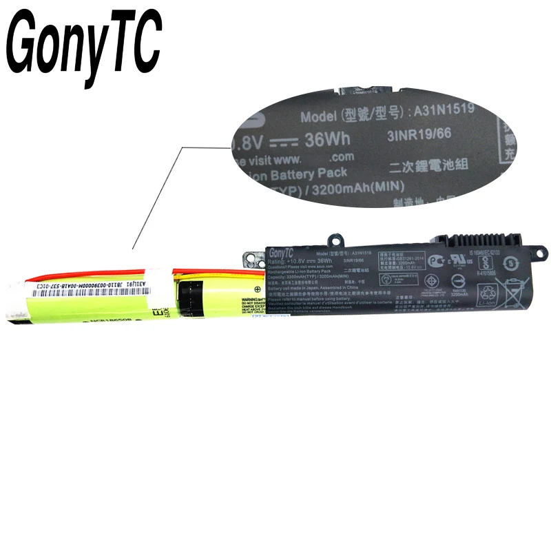 GONYTC оригинальный A31N1519 Аккумулятор для ноутбука ASUS F540SC X540LJ F540UP7200 X540S R540L X540SA R540LA