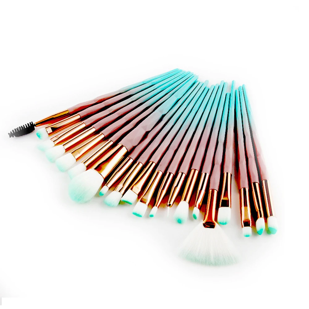 20 шт. набор кистей для макияжа градиент Цвет пудра Румяна растушевки тени глаз