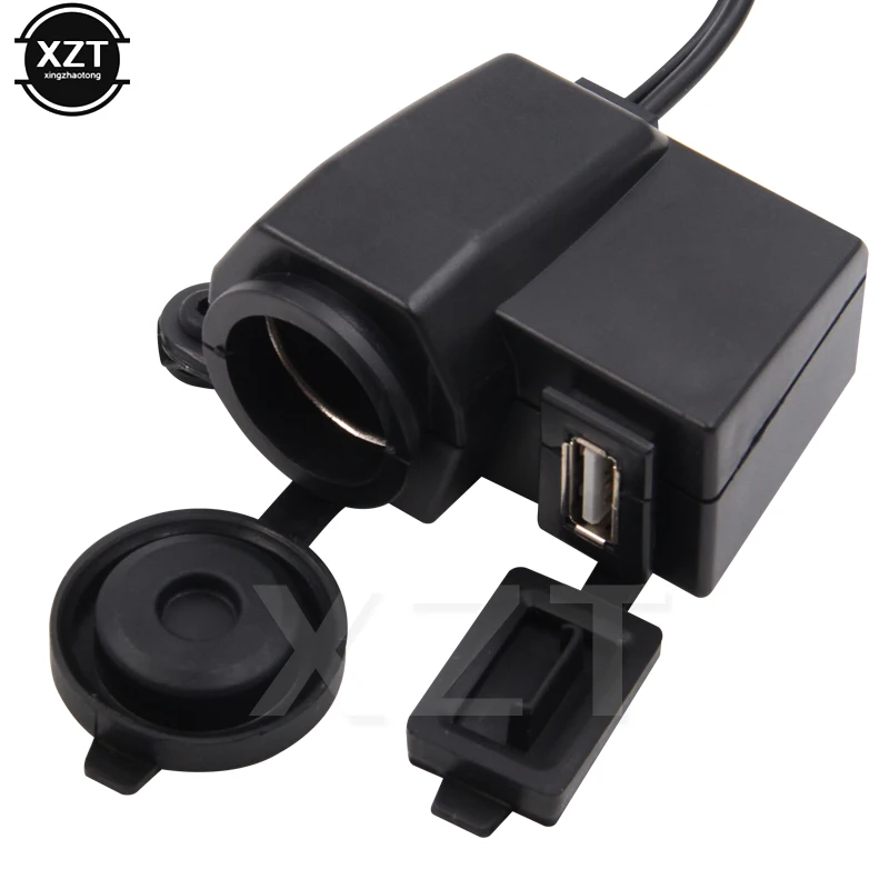

Водонепроницаемый адаптер питания Usb для мотоцикла, прикуривателя, 12 В, 5 В