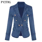 Женский осенне-зимний двубортный пиджак PYJTRL, верхняя одежда