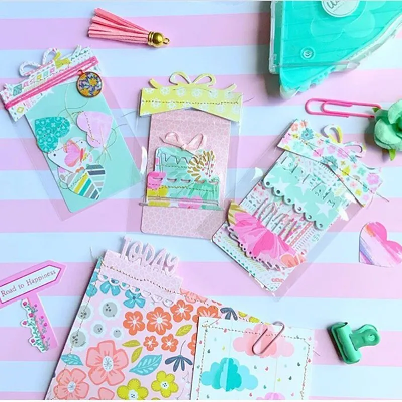 9 видов стилей карман печать металлический Трафаретный вырубной штамп кроя