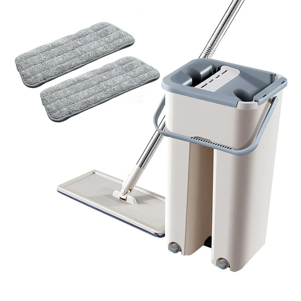 Ленивый человек не Ручная стирка плоская Швабра из микрофибры скребок чистая