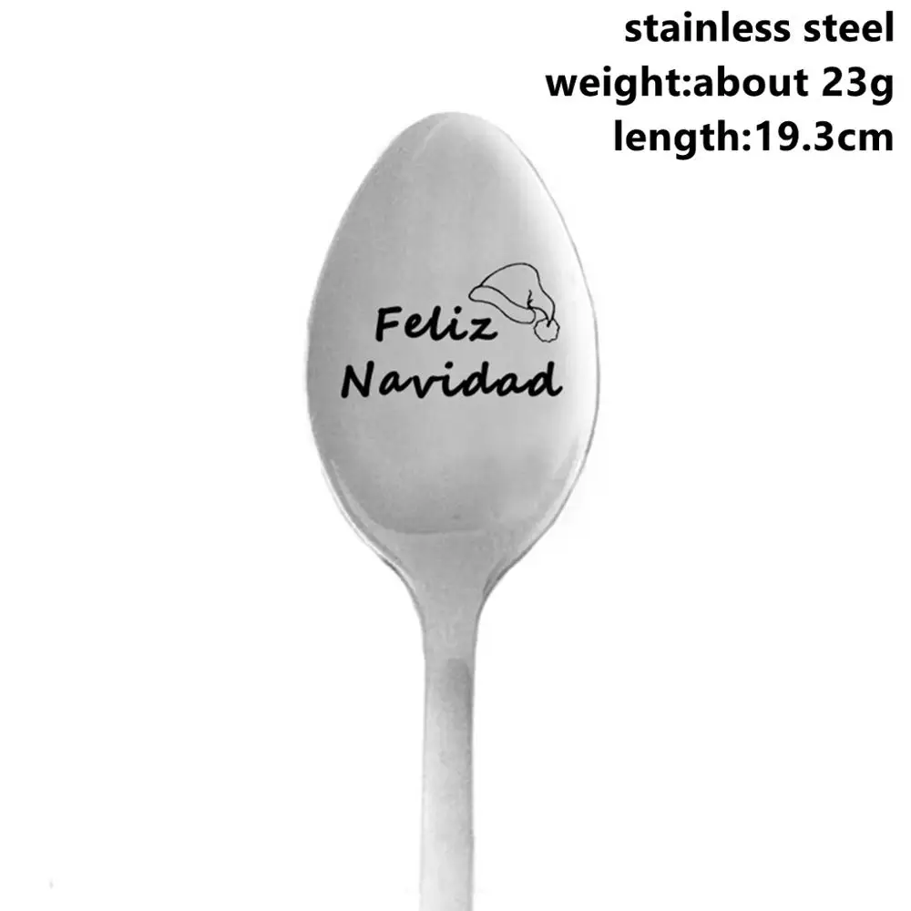 Xmas Spoons 7 Taoup Merry Christmas светодиодный светильник Санта Клаус Noel Подвески Висячие украшения Рождественское украшение для дома Рождественский акриловый светодиодный светильник - Цвет: Xmas Spoons 7
