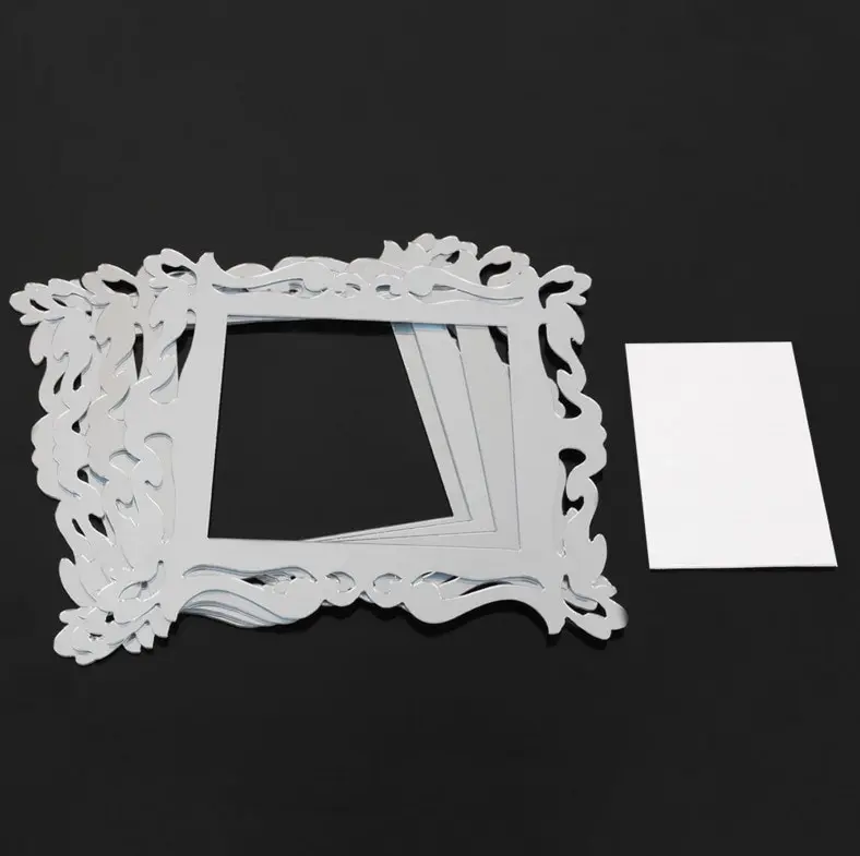 

2021 New Creative Mirror Style Switch Cover Protection Decorative Stickers Square Wall Mural Lamp Socket Home Decorations 1Pc