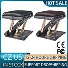 Регулируемая подножка со съемной мягкой подставкой для ног, максимальная нагрузка 120 фунтов, с массажными шариками, для автомобиля, дома, 4 уровня высоты