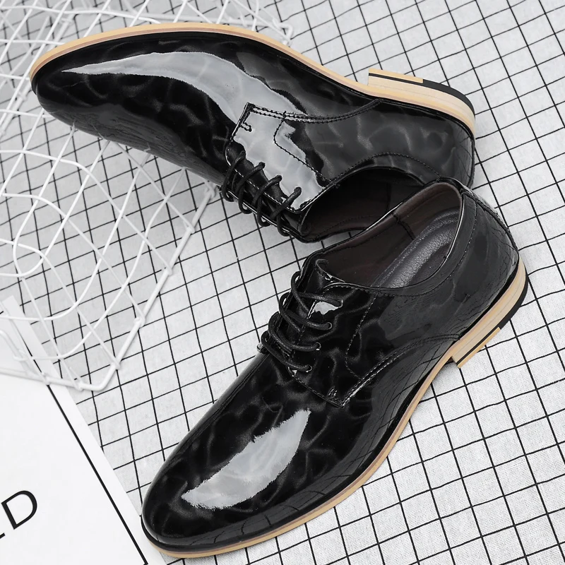 Мужские туфли-оксфорды из натуральной кожи на шнуровке размеры до 48 | Обувь