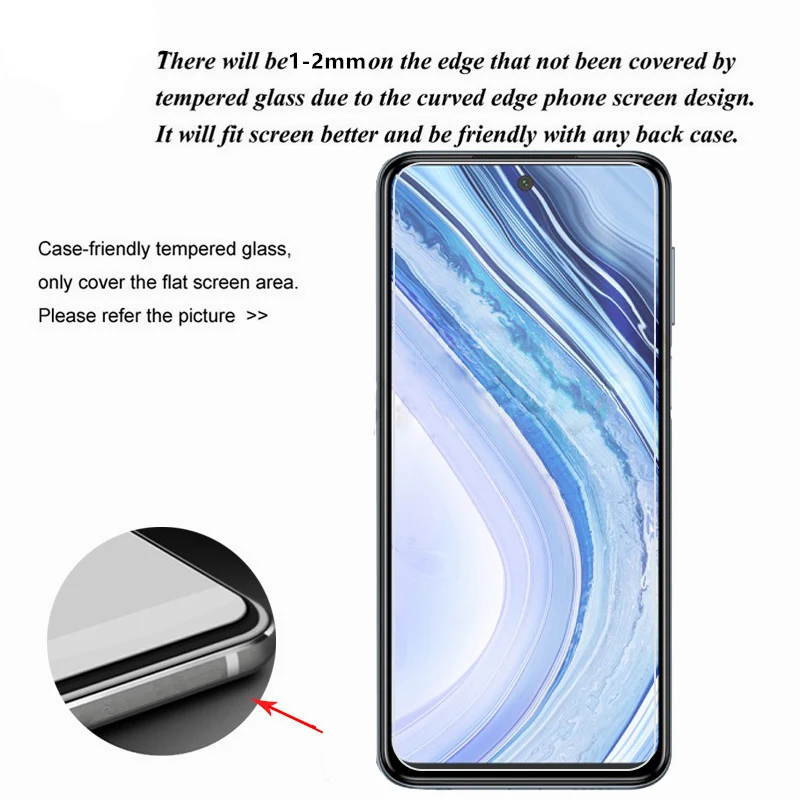 2 uds para Xiaomi Redmi Nota 9 de vidrio para Xiaomi Redmi Nota 9S Protector de pantalla de vidrio templado para Redmi Nota 9S pel&iacute;cula de vidrio-1