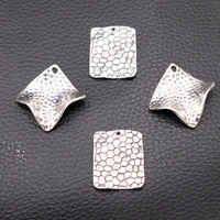 1pack silver plated crocodile skin pendant retro earrings necklace metal accessories diy charms jewelry crafts findings p546
