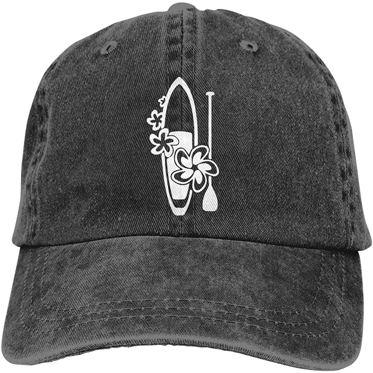 

Best Selling 2020 cowboy hats Summer beach Flower Paddle Surf Board Unisex Adjustable Baseball Cap Denim Hats for Sport Outdoor