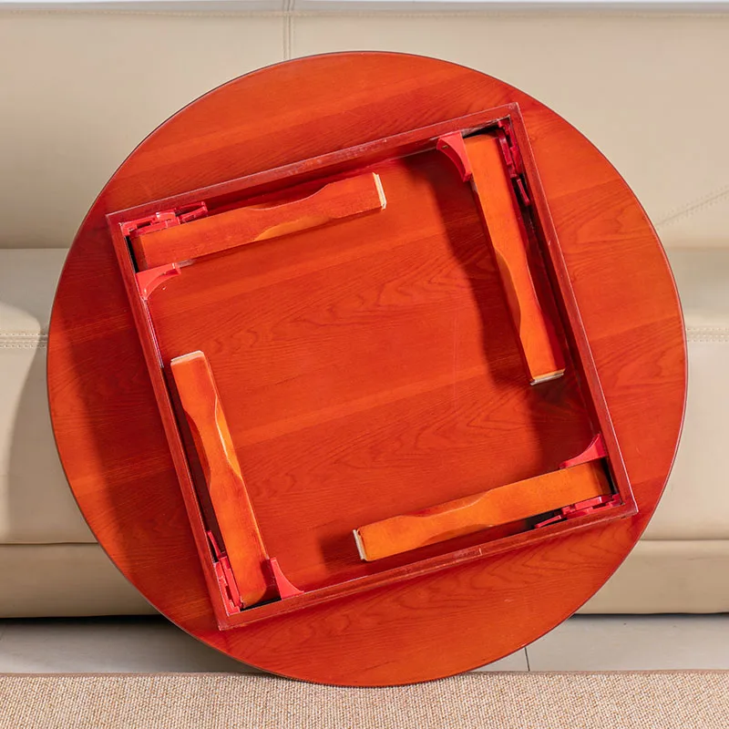 Азиатский Стиль античный круглый стол складные ножки 75 90 см Гостиная мебель