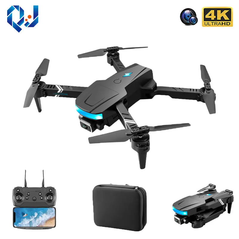 

QJ 2021 Новый LS878 мини-Дрон 4K HD Двойная камера Wi-Fi Fpv с широкоугольным режимом удержания высоты складной Квадрокоптер для мальчиков игрушки пода...
