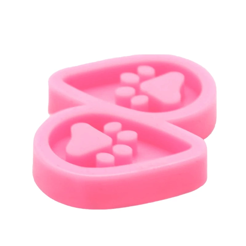 

Собака брелок с изображением лап эпоксидная смола, форма брелок Серьги Подвески силиконовая форма «сделай сам» ремесла литья ювелирных изд...