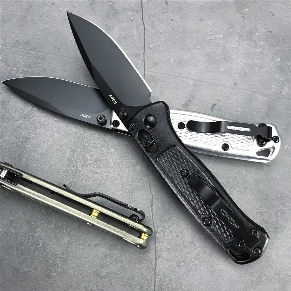 

Everyday Carry knife Tactical BM 533 EDC Manual Folding Knife Drop-Point Blade, Plain Edge, Satin Finish Outdoor Hunting Tools